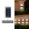 Luz de pared solar, luz de jardín exterior, luz de paisaje impermeable, luz lavaluz de pared para jardín de villa, luz ambiental de pared exterior