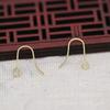 Yiwu hilo dorado conservador de color chapado en oro aretes DIY gancho para la oreja accesorios hechos a mano piezas de joyería para aretes material de accesorios B244