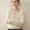 Elegante Suéter de Cachemira con Cuello en V para Mujer 2025 Nuevo Estilo Perezoso Suéter Simple de Punto Básico Versátil