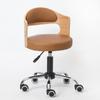 Respaldo de Madera Maciza Silla Elevable de Escritorio Apartamento Pequeño Moderno Sencillo Silla de Computadora de Estudio Silla de Estudiante Silla Giratoria Pequeña para el Hogar