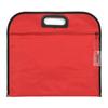 Shude A4 Bolsa de archivo portátil lona cremallera bolsa de información Oxford impermeable bolsa de conferencia negocios doble bolsa de almacenamiento