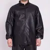 Conjunto de Calça e Roupa de Couro Impermeável e Resistente a Óleo para Homens, Ideal para Reparos Automotivos, Uso em Veículos Aquáticos, Lavagem de Carros e Trabalhos Pesados. Roupa de Trabalho com Proteção Total em Couro Sintético.