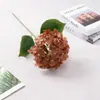 Flor artificial de hortensia grande de un solo tallo, juego completo de 90 piezas para paisajismo de jardines exteriores, decoración de pasillos de banquetes y decoración del hogar con jarrón de lujo ligero