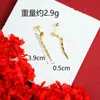 Colar Cruzado Estilo Antigo Banhado a Ouro, Conjunto de Brincos de Zircônia em Formato de Cobra Estilo Europeu e Americano para Mulheres, Joias de Nicho Duradouras Não Desbotam Atacado