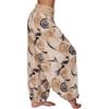 Calças Femininas Nova Coleção Primavera/Verão 2026 Estilo Europeu e Americano Amazon Estampadas Soltas Casuais Wide-Leg Calças Femininas Calças Harem