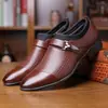Nuevos Zapatos de Cuero Casuales para Hombre Transfronterizos, Zapatos de Cuero Formales de Negocios, Zapatos Antideslizantes Versátiles Casuales para Hombre de Talla Grande