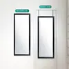 Espejo de puerta de cuerpo entero, espejo de tocador, espejo colgante para puerta, espejo para colgar en la pared, espejo de maquillaje largo tridimensional autoadhesivo para colgar en la pared.