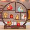 Nuevo Zodiac Chino Oveja Bo Gu Jia Adorno de Exhibición Mascota del Año de la Oveja Sala de Estar Gabinete de Entrada Decoración del Hogar Regalo de Apertura