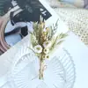 Mini Ramo Pequeño de 12 cm Rosa Gipsofila Flor Seca Flor Preservada Souvenir Ramillete Placa Decorativa para Puerta de Coche