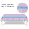 Nuevo Patrón de Escamas de Pez Degradado Rosa Azul Suministros para Fiesta Bandeja de Papel de Sirena Mantel La Bandera Accesorios para Decoración de Sitio