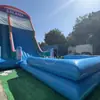 Resbaladilla Inflable Infantil Combinación de Resbaladillas para Exteriores Instalaciones de Diversión para Patio Familiar Material de PVC Ecológico