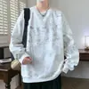[Yi Pin Yuan] YPY-6656-P Talla 28 talla grande 33 Moda Otoño e Invierno Japonés Sudadera para Hombre Holgada