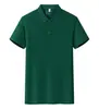 Camisa polo de malha piquet, cor sólida, espessa, com mistura de algodão, adequada para uso ao ar livre, casual e de negócios, com impressão personalizável para logotipos e uniformes de equipe