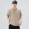 Ropa para Hombre Xintang Dropshipping 2026 Camiseta de Manga Corta Verano Top Camiseta de Manga Corta de Color Sólido Pesada Estilo Retro Americano para Hombre