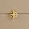 Brincos Europeus e Americanos Criativos Versáteis Novos Flor Estrela de Zircônia Cobre Haste Fina Rosca Piercing de Cartilagem Osso da Orelha Unha