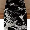 Toalha de mesa de Halloween transfronteiriça nova com esqueleto, abóbora e morcego, decoração de casa, toalha de mesa, toalha de mesa de centro