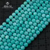 Cuentas redondas de piedra Tianhe natural de Sudáfrica, mina original, cadena larga, cuentas sueltas brillantes semiacabadas, pulseras, collares, joyería al por mayor