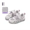 Zapatillas para niñas, zapatos de malla para primavera y otoño para niñas pequeñas, zapatillas gruesas para niños, zapatos de cuero de otoño e invierno, zapatos de bebé de moda