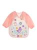 PEVA Bebé Estampado Anti-Vestido Monos de Dibujos Animados para Niños Ropa de Arroz de Manga Larga Lavable para Bebé Bolsillo Babero Ropa para Pintar