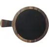 Plato negro de melamina plato de plástico para comida occidental plato plano plato péndulo restaurante bandeja para pizza bistec plato para barbacoa comercial