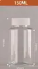 Venta al por mayor de fábrica 50 100 ml botella de boca ancha botella PET de boca grande botella sellada con cápsula embalaje sólido botella de plástico