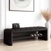 Banco de Cambio de Zapatos para Entrada de Lujo Ligero con Acabado de Alta Gama, Banco de Zapatos para Uso Doméstico que se Puede Usar como Asiento y Zapatero, Banco Largo Integrado para el Pie de la Cama