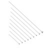 Prata de lei S925 contas redondas esféricas de prata fio para joias agulha de joias acessórios para joias DIY pin de suspensão de contas para usar fio K banhado