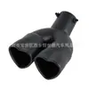 Fabricantes de origem modificação de carro universal garganta de escape de aço inoxidável garganta de escape de amor um para dois tubo duplo escapamento em forma de coração