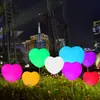 Luces LED Exteriores Brillantes en Forma de Corazón para Decoración de Parques y Jardines, Luces de Ambiente Coloridas en Forma de Corazón