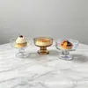 Jingyuan estilo ins vaso de vidrio para helado taza de helado casera creativa alta taza de postre de helado taza de helado para batido venta al por mayor