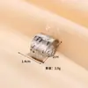 Europa y Estados Unidos anillo de dedo índice de acero de titanio simple exagerado más vendido anillo geométrico retro fabricantes de anillos de boda para hombres y mujeres al por mayor