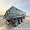 Semirremolque Autodescargable en Forma de U, Semirremolque Autodescargable de Volteo Trasero, Semirremolque para Transporte de Arena y Grava, Semirremolque para Transporte de Arena y Grava