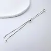 Acessórios de Joia Banhados a Ouro 18K Corrente de Joia DIY Pulseira de Empurrar-Puxar Corrente de Caixa Conservadora de Cor Ajuste de Silicone