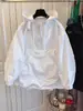 Chamarra con Capucha Marca de Moda Chamarra para Mujer Diseño Primavera y Otoño Nicho Corta Resistente al Viento Estilo Pequeño Fragante Casual Superior Tendencia