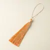Fleco de Borla Larga de 12 cm Estilo Antiguo Cheongsam Hanfu Accesorios de Ropa Colgante para Coche Marcapáginas Venta al por Mayor