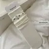 Meias Sem Costura com Laço para Mulheres, Meias de Cano Médio, Estilo Fino Primavera/Verão, Padrão de Estrelinhas Pequenas, Cinza e Branco, Estilo Coreano, Meias Largas Estilo Ins, Meias de Algodão