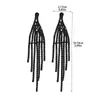 Pendientes de Borlas Transfronterizos Pendientes de Estilo Europeo y Americano Pendientes Retro de Nicho Venta al por Mayor Moda para Mujer Pendientes Brillantes de Pedrería