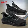Tênis masculino Warrior 2026 outono novo malha respirável leve sola macia calçados casuais tênis de corrida