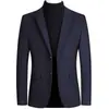 Abrigo de otoño e invierno para hombre 2026 nuevo blazer de lana chaqueta casual de negocios para hombre traje de un solo botón