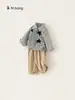 Roupa infantil Bangxuan, conjunto para meninos, roupas de bebê, camisa xadrez, colete estampado com estrelas, calça comprida casual, conjunto infantil de três peças