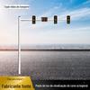 Fornecimento de poste de sinalização de tráfego rodoviário poste de luz de sinal de cone octogonal braço longo cantilever poste de sinal de semáforo