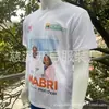 Costa do Marfim Roupas de Campanha Brancas Mp Poliéster 140g Sublimação Camisa de Eleição Camisa de Discurso Africano Votação