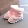 Zapatos Hanfu de estilo étnico Zapatos bordados para falda antigua con cara de caballo para niños Zapatos de Año Nuevo para niñas Abrigo antiguo Botas de algodón de invierno para bebé