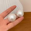 Brincos de Pérola Swarovski Levemente Luxuosos e Simples, Brincos Modernos e Elegantes com um Toque de Alto Padrão, Presilhas de Mosquito para Mulheres Sem Furos na Orelha
