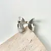 Anillo de corazón de línea irregular de nicho estilo europeo y americano para mujer, nuevo diseño exagerado, único, simple y versátil, anillo para dedo índice para mujer