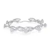 Pulseira Flores Brilhantes Inteligentes Feminina Estilo Chinês Borboleta Pequena Design Doce Elegante Pulseira Aberta Versátil Pulseira Mori