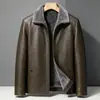 Chaqueta de cuero para hombre con forro polar y grosor adicional, ropa exterior de forro polar engrosada, chaqueta de cuero casual ajustada para hombre, nueva de otoño e invierno 2026 transfronteriza