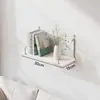 Prateleira de armazenamento de parede, sem necessidade de furar, pode ser usada como suporte para projetor e itens diversos no quarto