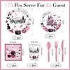 Set de Vajilla de Fiesta Temática de Halloween Rosa Nuevo Transfronterizo con Vasos de Papel, Servilletas y Platos Desechables de Papel