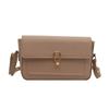 Bolso de Hombro Retro Simple y Moderno para Mujer, Nuevo Bolso Casual de Axila para Viajar, Bolso Cruzado Cuadrado Pequeño Estilo Francés con Hebilla de Candado para Viajar